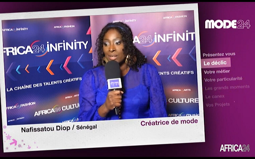 Notre directrice de publication NAFISSATOU DIOP dans l’ émission Mode 24 de Africa24